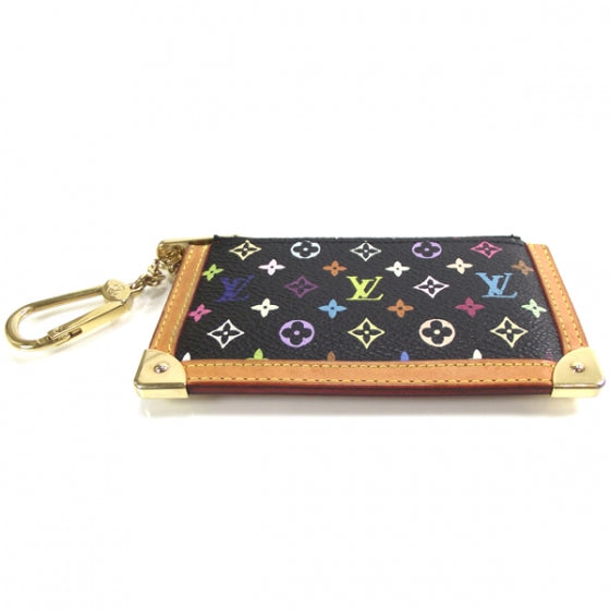 Monogram Multicolor Key Pouch Black