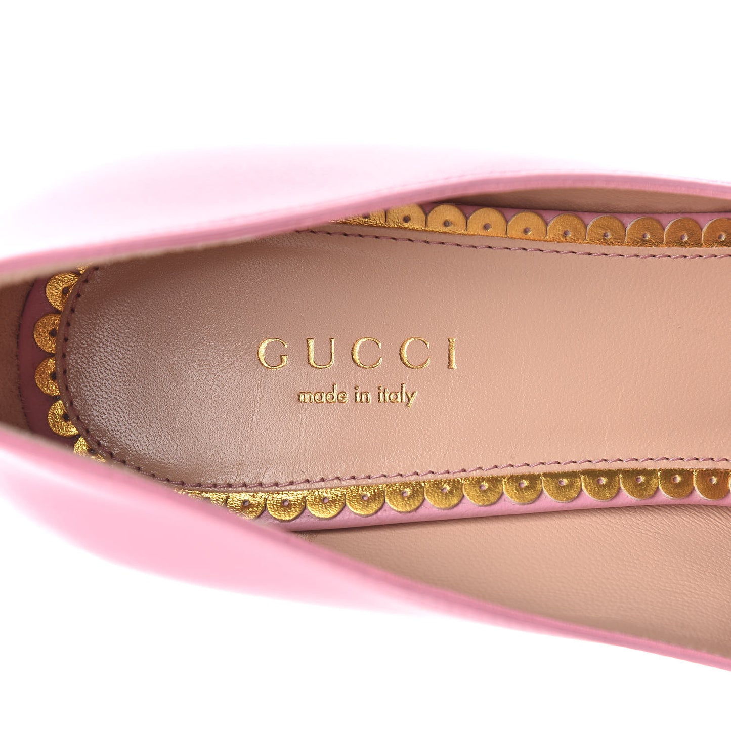 Nappa Queen Margaret Bow Mid Heel Pumps 39.5 Sugar Pink