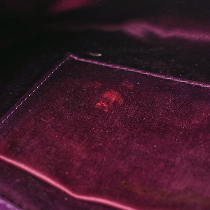 Saint Laurent Textured Calfskin Classic Y Ligne Clutch Purple 9 of 10