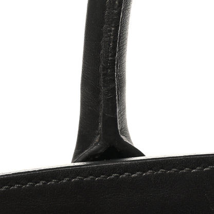 Prada Saffiano City Calfskin Medium Bibliothèque Top Handle Black Fuoco 10 of 10