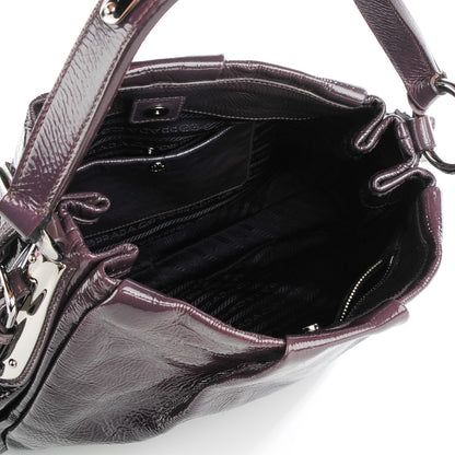 Prada Vernice Sfumata Hobo Mirtillo 5 of 8