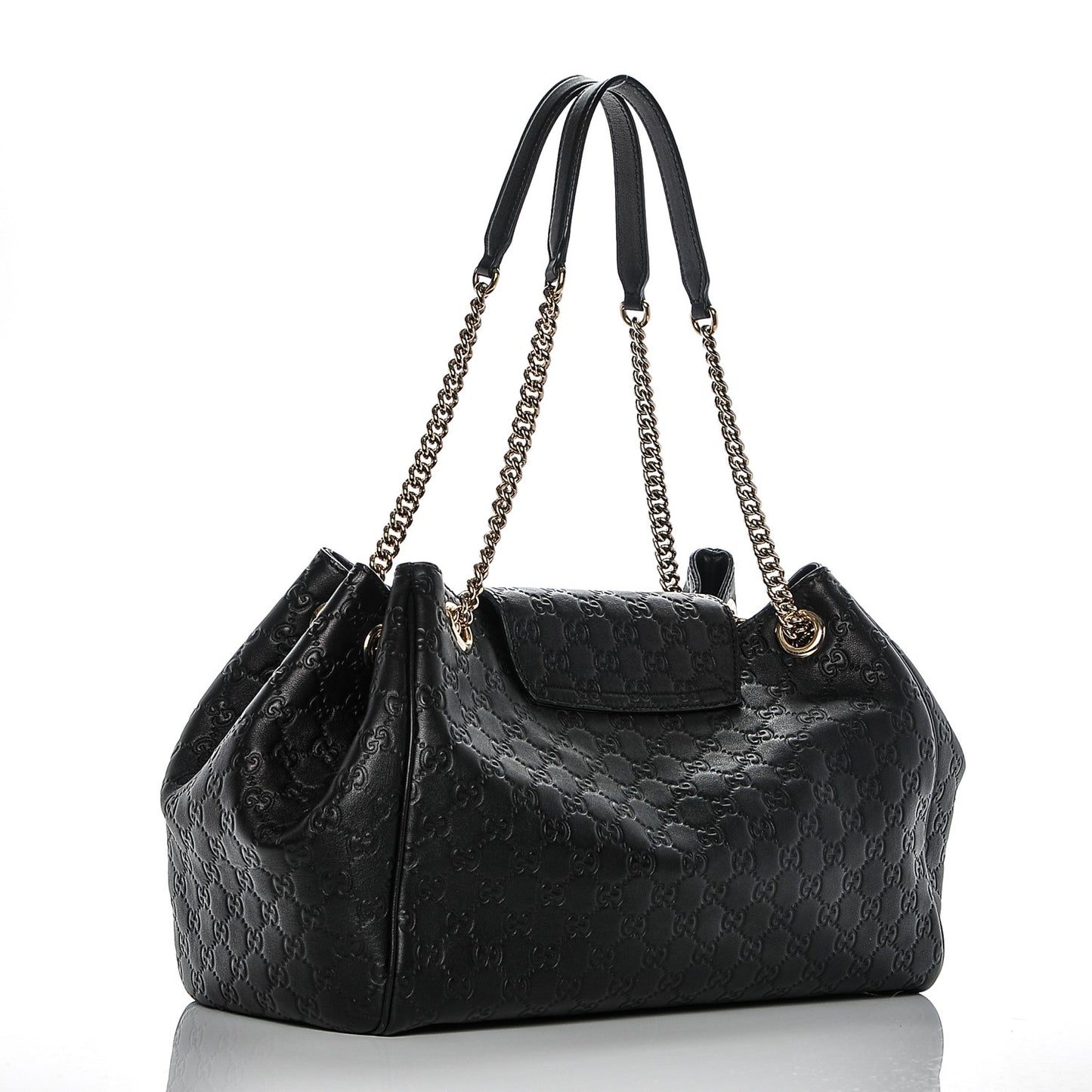 Guccissima Medium Emily Shoulder Bag Black