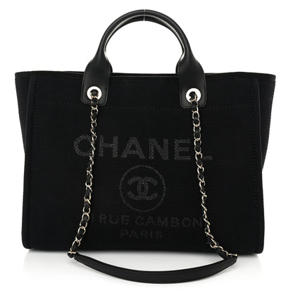 Chanel Mixed Fibers Small Deauville Tote Black 1 of 13