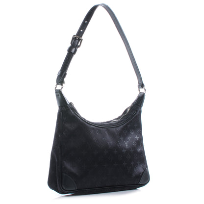 Louis Vuitton Satin Monogram Little Boulogne Black 3 of 7