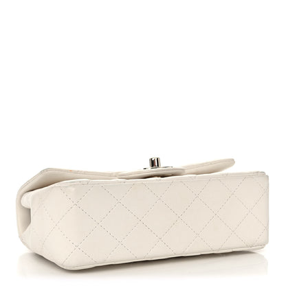 Chanel Lambskin Quilted Mini Rectangular Flap White 3 of 12