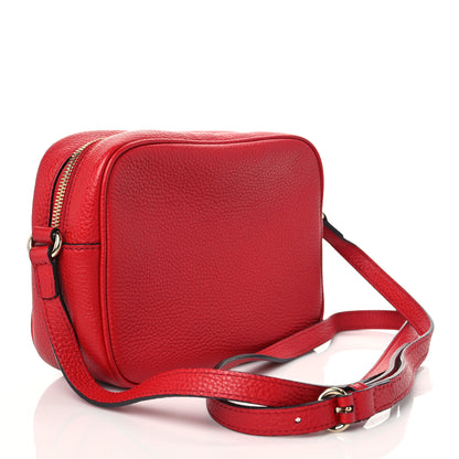 Gucci Pebbled Calfskin Small Soho Disco Bag Tabasco Red 3 of 10
