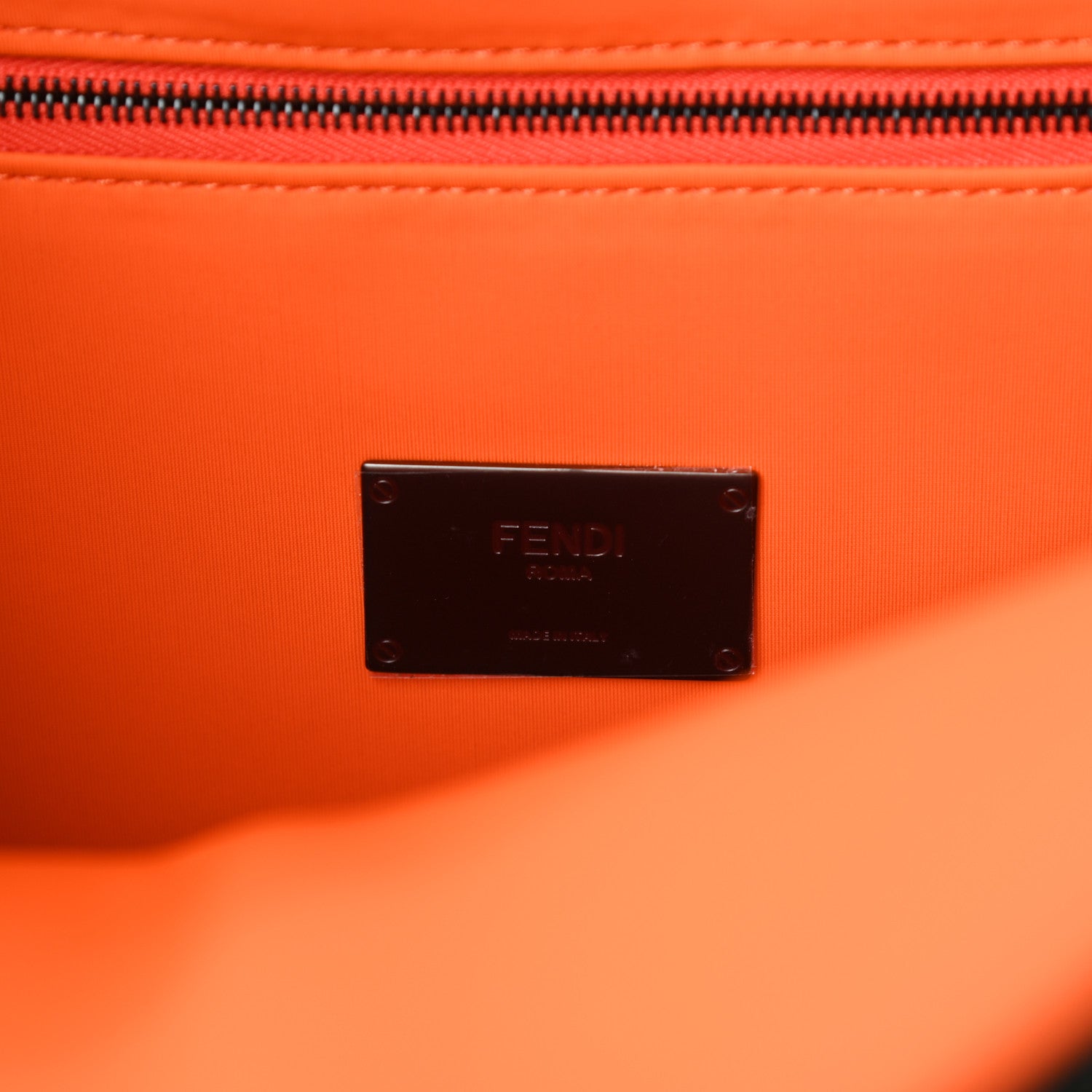 Fendi Calfskin Optic Stripe Shopping Tote Equatore 6 of 9