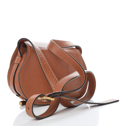 Chloe Calfskin Mini Marcie Round Crossbody Bag Tan 3 of 9