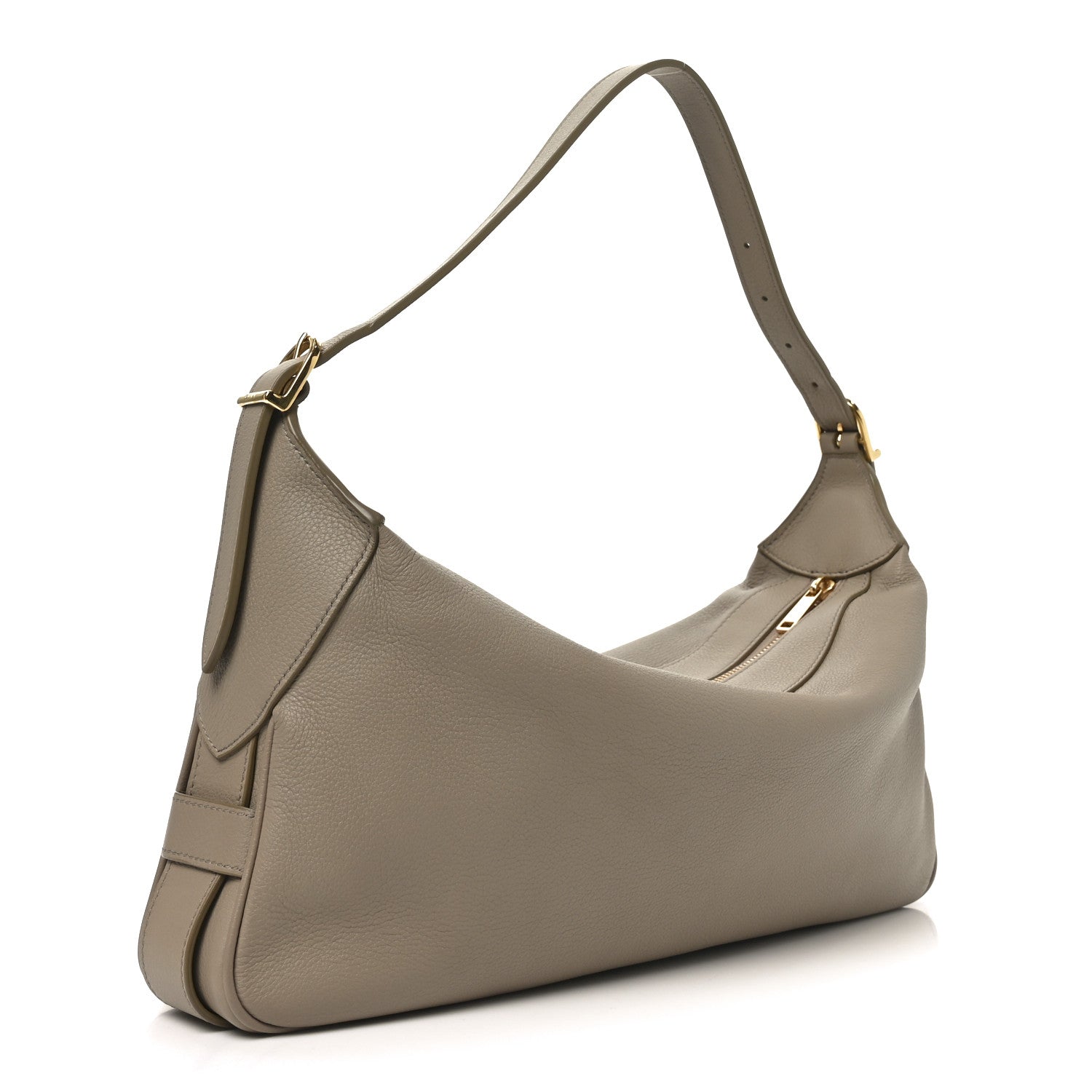 Celine Supple Calfskin Medium Romy Shoulder Bag Safari 4 of 19