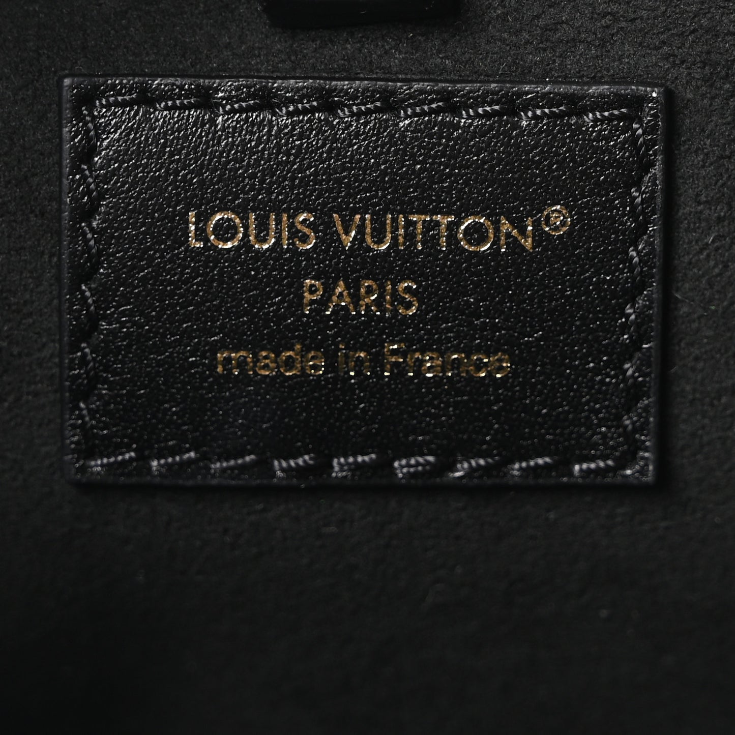 Lambskin Embossed Monogram Coussin Bucket Black Black