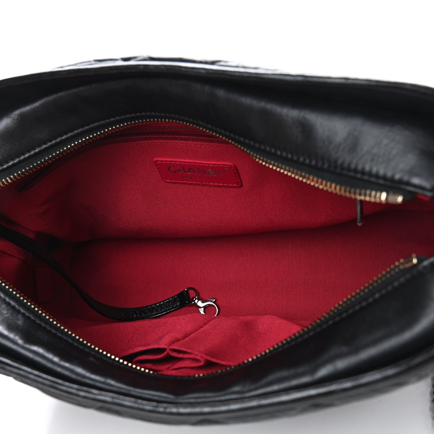 Chanel Aged Calfskin Quilted Medium Gabrielle Hobo Black 5 of 10