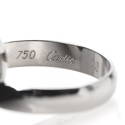 Cartier 18K White Gold Classic Trinity Ring 46 3.75 5 of 7