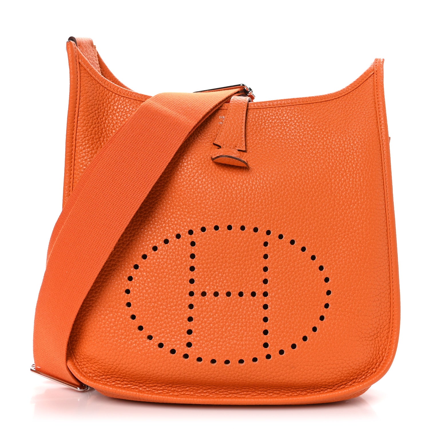 Hermes Taurillon Clemence Evelyne III PM Orange 1 of 10