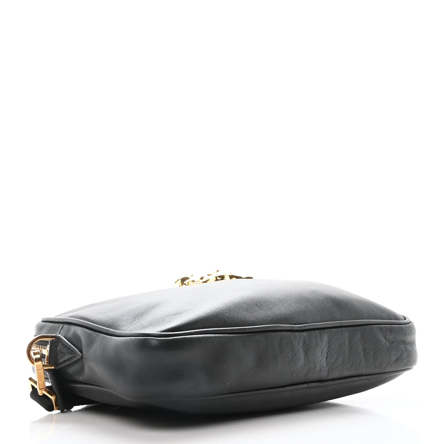 Vitello Palazzo Medusa Wristlet Clutch Bag Black