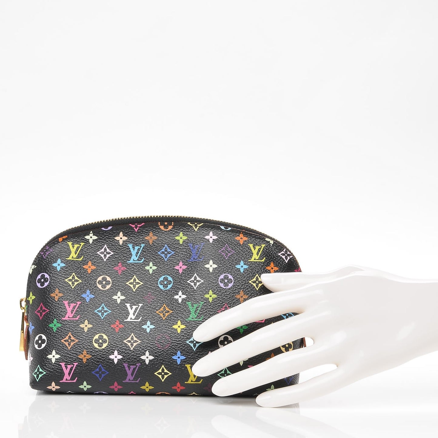 Monogram Multicolor Cosmetic Pouch Black Grenade