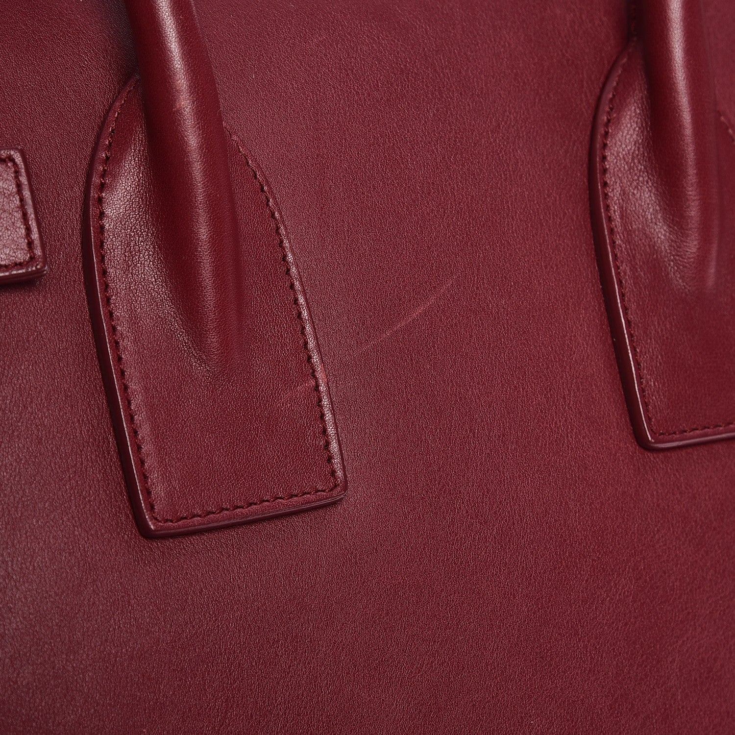 Saint Laurent Calfskin Small Sac De Jour Oxblood 13 of 22
