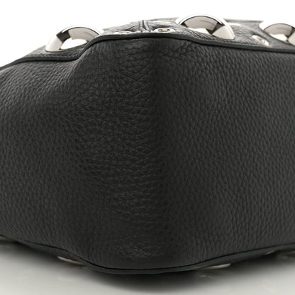 Valentino Garavani Grainy Calfskin Studded Medium Nellcote Shopping Tote Black 9 of 11