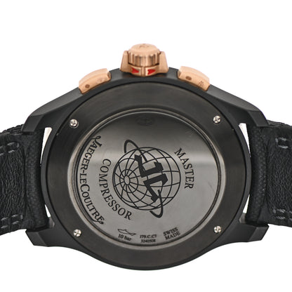Jaeger-LeCoultre Ceramic 18K Rose Gold Nylon 46mm Master Compressor Chronograph Automatic Watch Black Q205L570 4 of 5