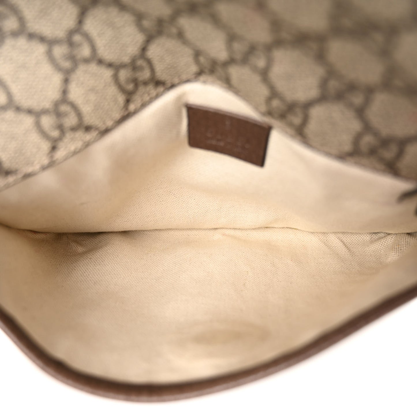 GG Supreme Monogram Neo Vintage Web Belt Bag Brown