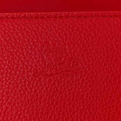 Christian Louboutin Calfskin Spikes Loubinthesky Paloma Clutch Red 6 of 12