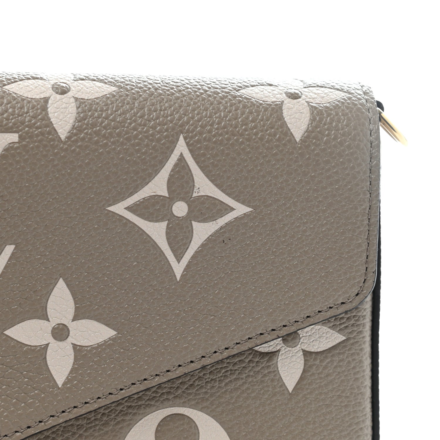 Louis Vuitton Empreinte Monogram Giant Felicie Pochette Tourterelle Creme 8 of 8