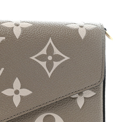 Louis Vuitton Empreinte Monogram Giant Felicie Pochette Tourterelle Creme 8 of 8