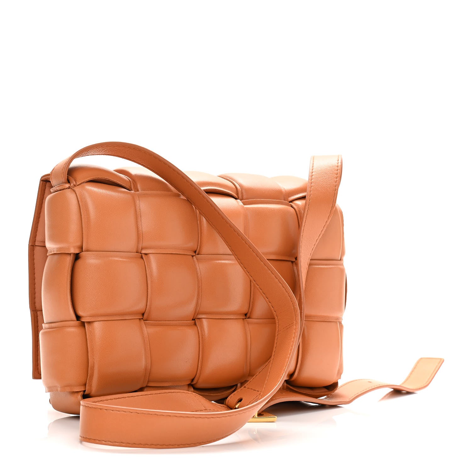 Bottega Veneta Nappa Maxi Intreccio Padded Cassette Crossbody Bag Caramel 3 of 9