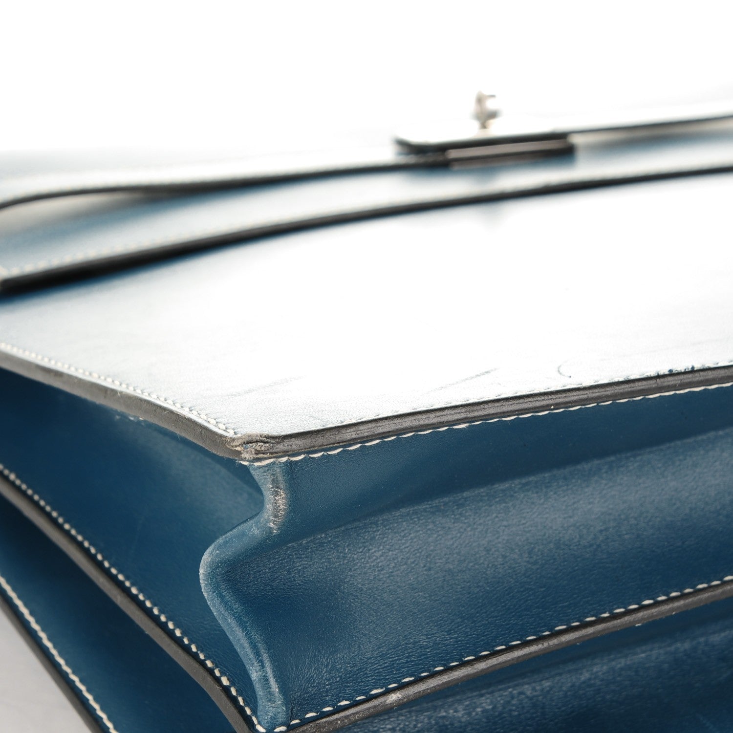 Hermes Box Kelly Depeche 38 Bleu Thalassa 24 of 34