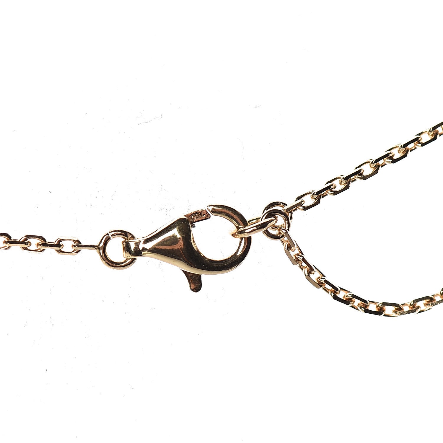 Van Cleef & Arpels 18K Yellow Gold Mother of Pearl Vintage Alhambra Pendant Necklace 6 of 7