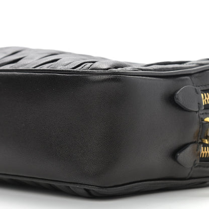 Miu Miu Nappa Matelasse Double Zip Pochette Clutch Black 6 of 11
