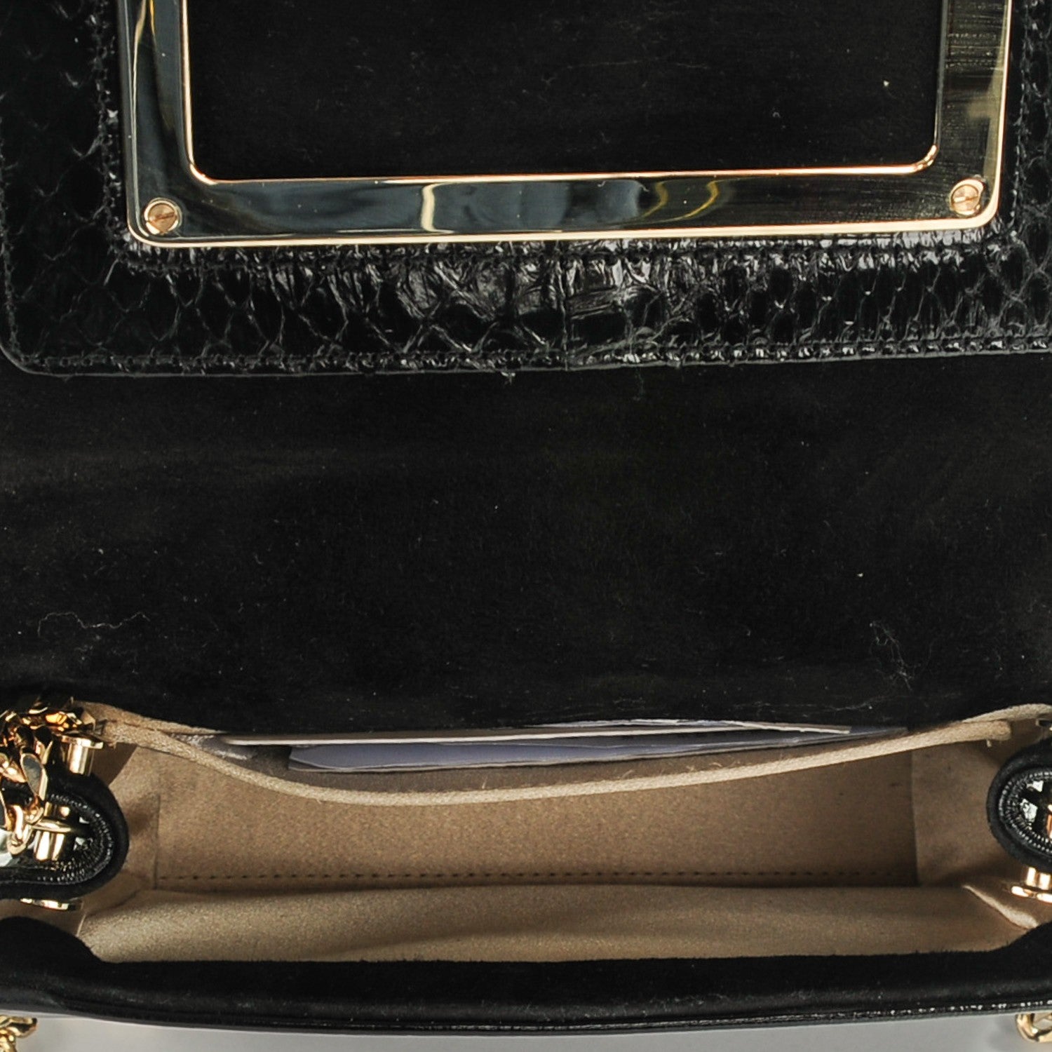Jimmy Choo Crinkled Patent Elaphe Ava Crossbody Bag Black 5 of 7