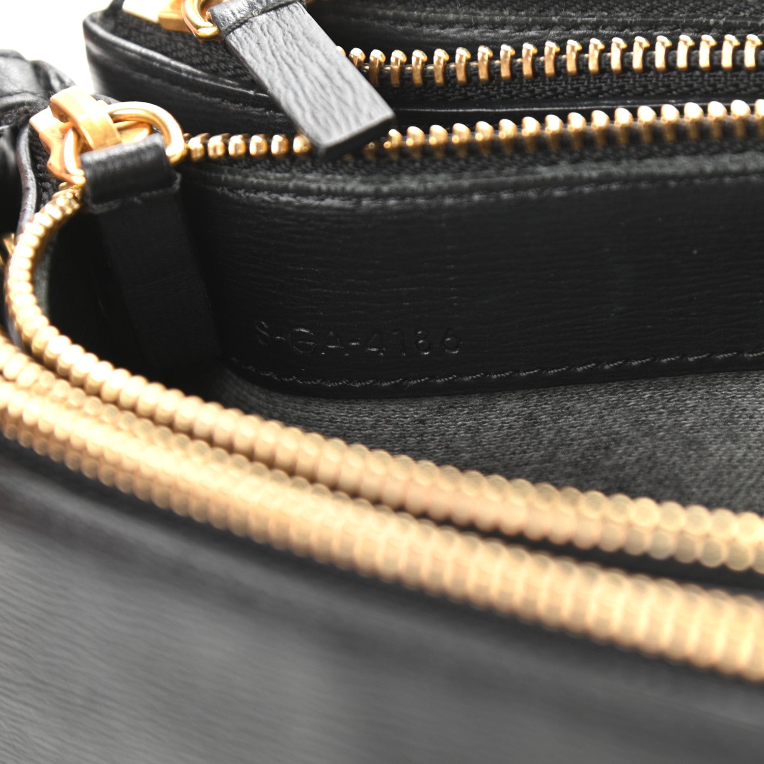 Celine Lambskin Large Trio Crossbody Bag Black 9 of 13