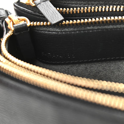 Celine Lambskin Large Trio Crossbody Bag Black 9 of 13