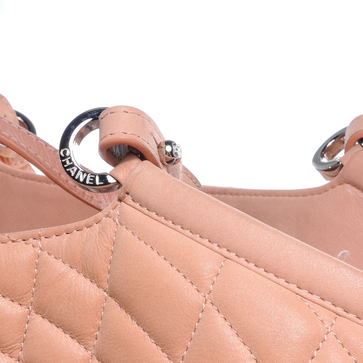 Chanel Iridescent Calfskin Large Sea Hit Tote Pink 9 of 10