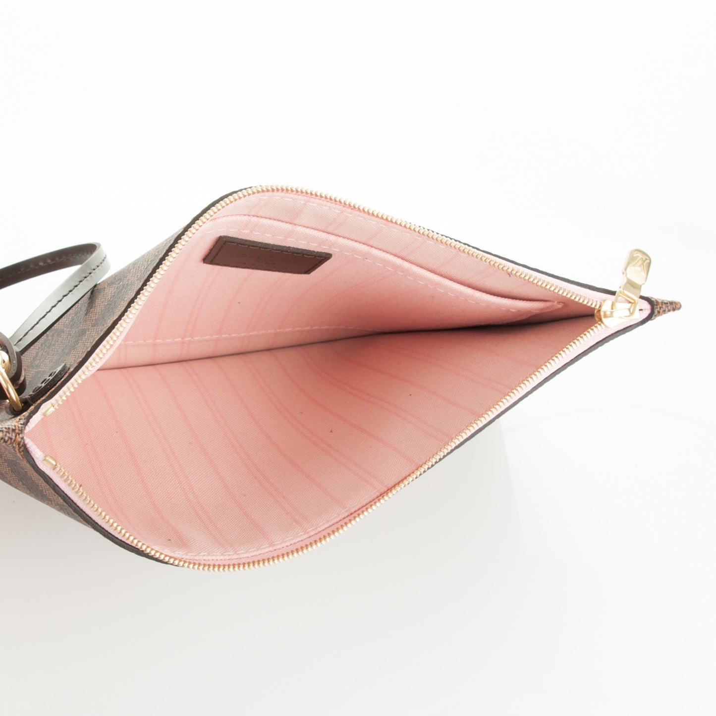 Damier Ebene Neverfull MM GM Pochette Rose Ballerine