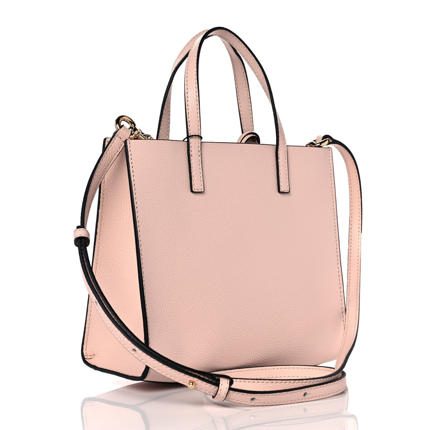 Pebbled Calfskin Mini Grind Tote Pink