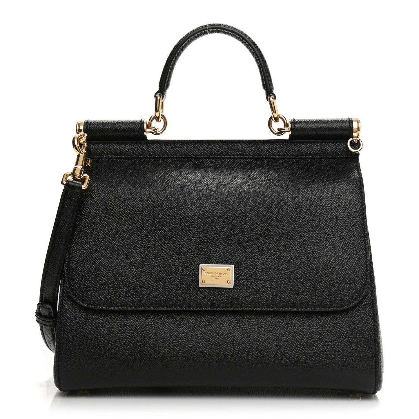 Dauphine Medium Miss Sicily Satchel Black