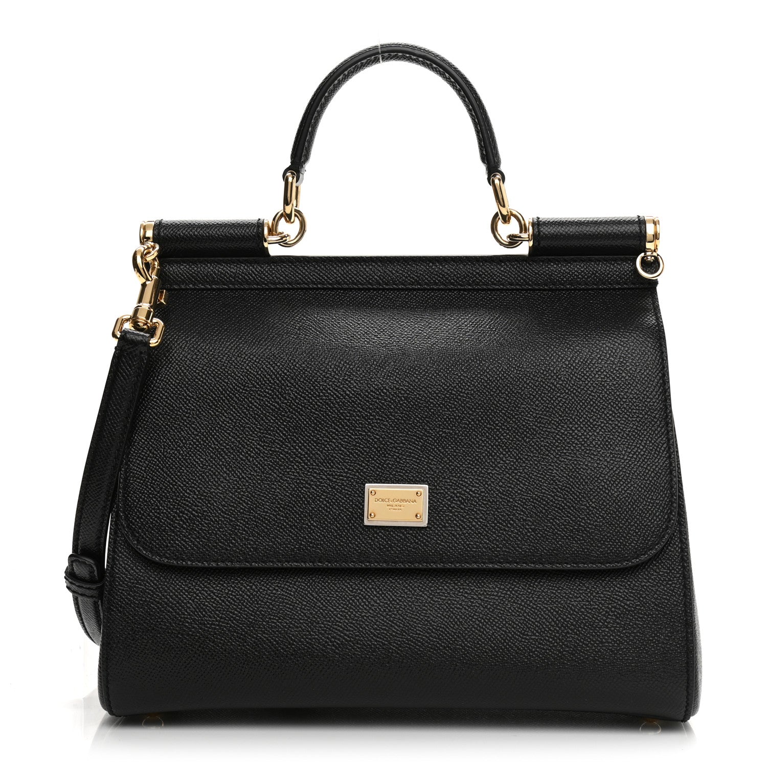 Dolce & Gabbana Dauphine Medium Miss Sicily Satchel Black 1 of 7