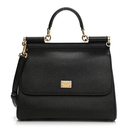 Dolce & Gabbana Dauphine Medium Miss Sicily Satchel Black 1 of 7