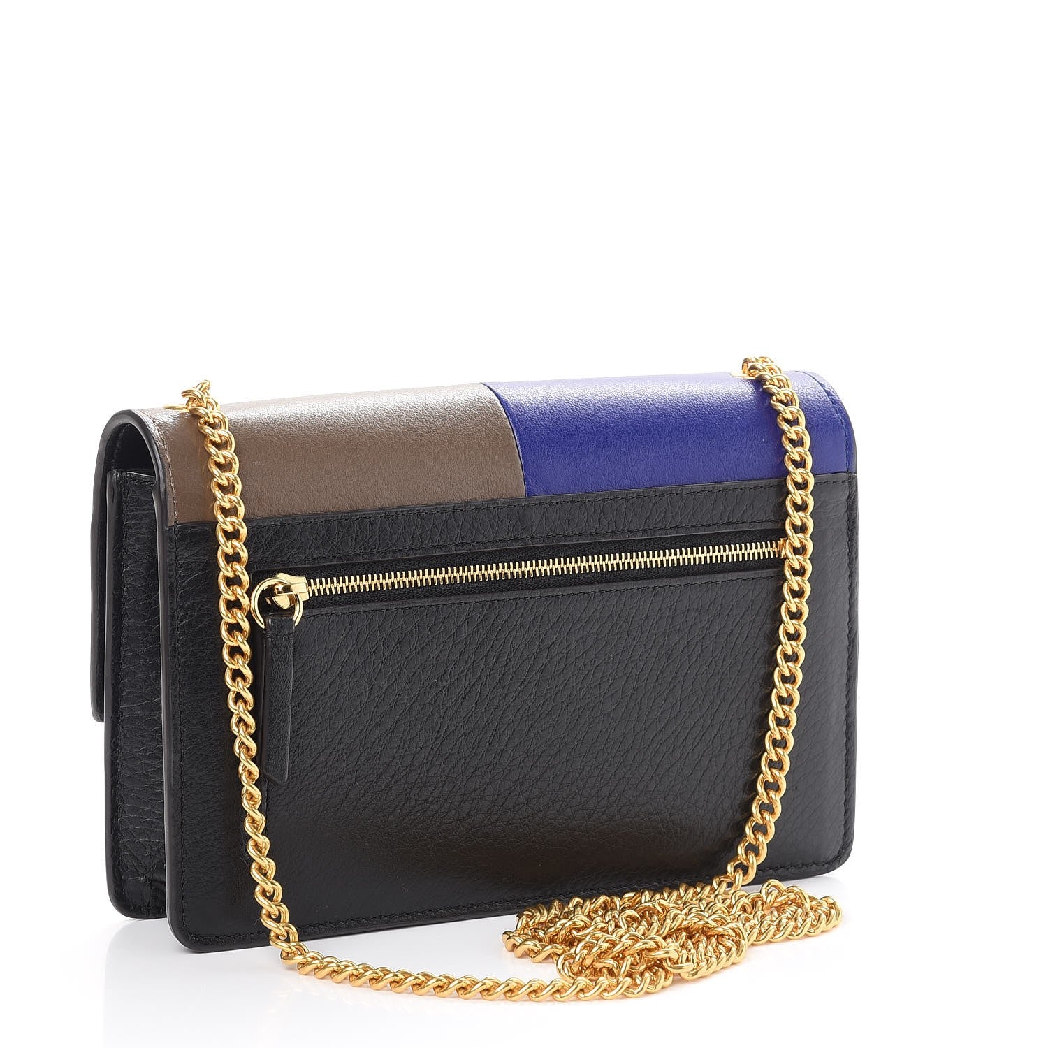 Mulberry Smooth Calfskin Cheyne Clutch Indigo Clay Black 3 of 8