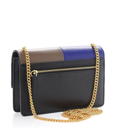Mulberry Smooth Calfskin Cheyne Clutch Indigo Clay Black 3 of 8