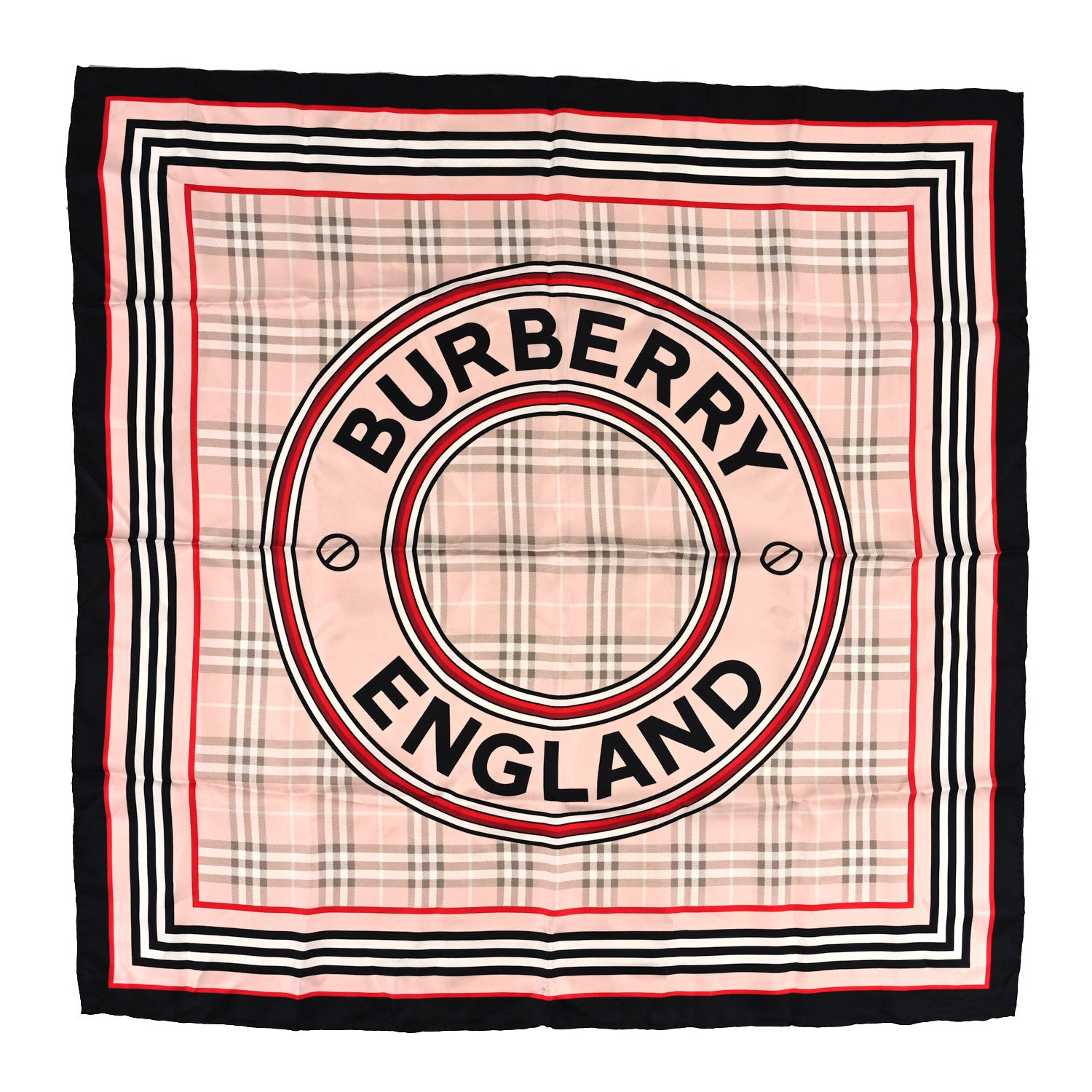 Burberry Silk Vintage Check Scarf Blush 1 of 3
