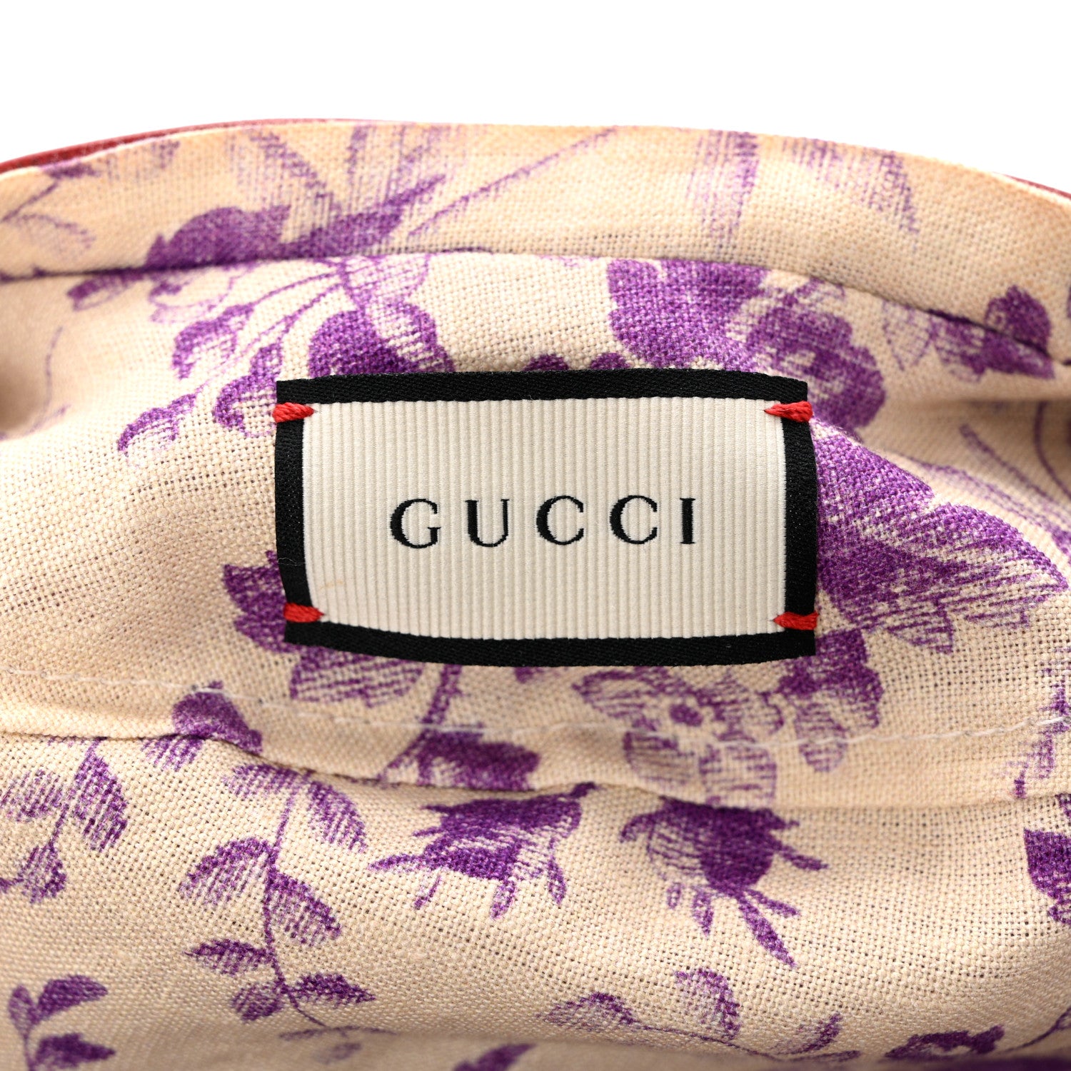 Gucci Calfskin Beret Hat 56 Red 8 of 10