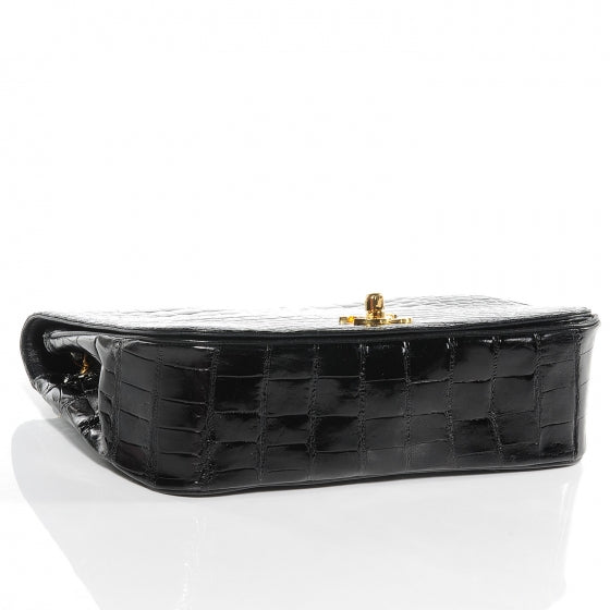 Chanel Crocodile Small Flap Black 4 of 8