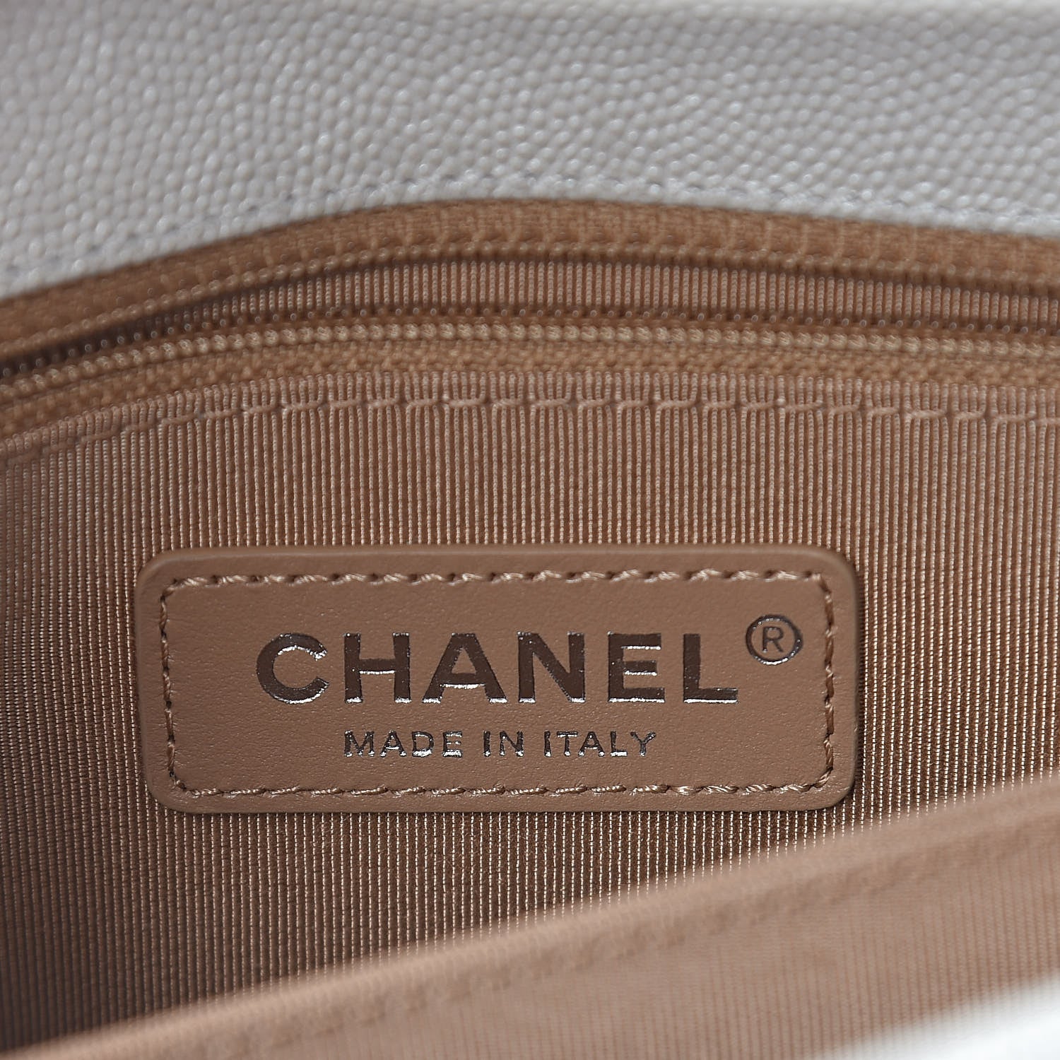Chanel Iridescent Caviar Chevron Quilted Mini Coco Handle Flap White 6 of 11