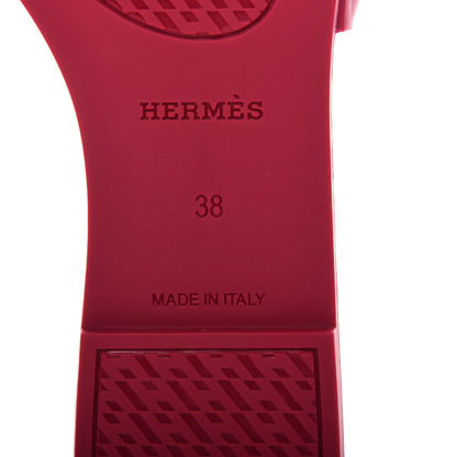 Hermes Rubber Aloha Sandals 38 Rose Baie 9 of 11