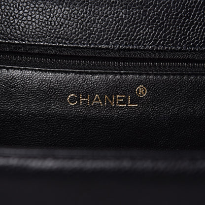 Chanel Caviar Top Handle Flap Black 6 of 12