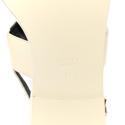 Gucci Nylon Web Lifford Jakarta Sandals 38 White 6 of 7