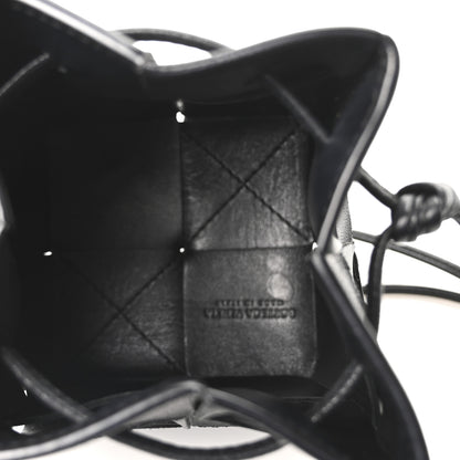 Bottega Veneta Nappa Maxi Intrecciato Mini Cassette Bucket Bag Black 5 of 9