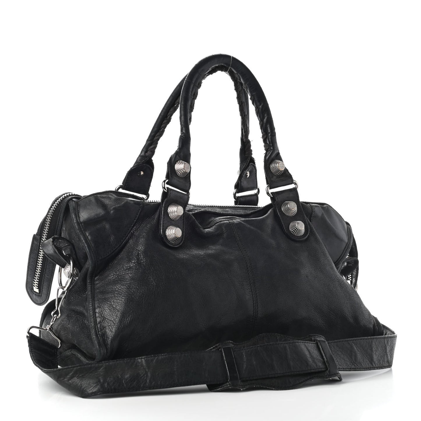 Agneau Giant 21 Silver Hardware Part Time Black